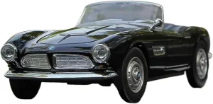 Metal Die Cast Toy Cars 1:24 for BMW 507 Retro Sports Car Model Alloy Convertible Car 1956 Classic Z Series Collection for Home Or Office Décor(Black)