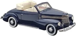 Metal Die Cast Toy Cars 1/43 for Opel Kapitan Cabriolet 1940 Blue MX41502-021 Resin Model Car Collection Toys for Home Or Office Décor