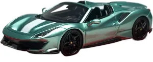 Metal Die Cast Toy Cars 1:64 for Ferrari 488 Pista Convertible Supercar Resin Car Model Adult Collectible Decoration for Home Or Office Décor