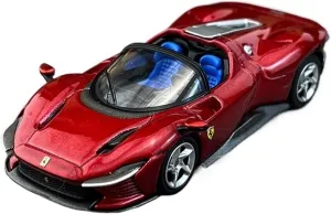 Metal Die Cast Toy Cars 1:64 for Ferrari Daytona SP3 Rosso Alloy Car Model Suitable for Adult Collection Home Decoration Red for Home Or Office Décor
