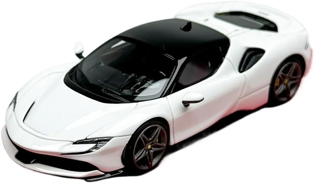 Metal Die Cast Toy Cars 1:64 for Ferrari SF90 Praia Grande Convertible Hardtop Supercar Simulation Resin Car Model Collection Ornament for Home Or Office Décor(Style 2)