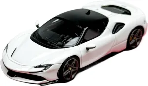 Metal Die Cast Toy Cars 1:64 for Ferrari SF90 Praia Grande Convertible Hardtop Supercar Simulation Resin Car Model Collection Ornament for Home Or Office Décor(Style 2)