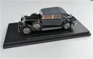 Metal Die Cast Toy Cars Resin 1:43 for Benz Nostalgia Vintage 1933-1937 Year Version Car Simulation Vehicles Collectible Decora for Home Or Office Décor(Style 3)