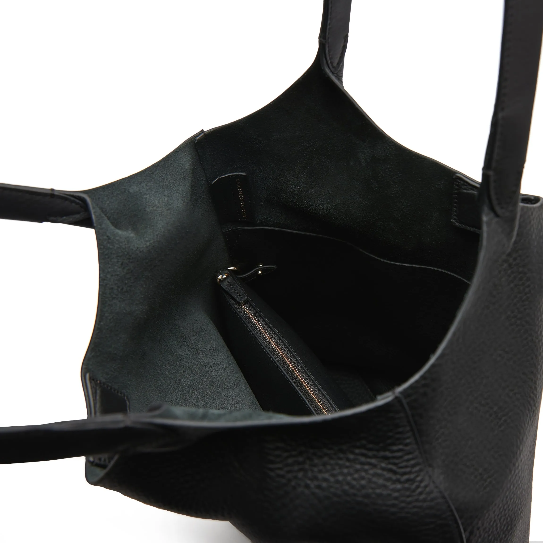 Mia Large Shopper Tote Black Pebble