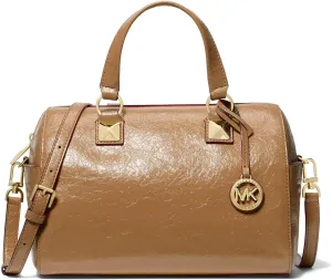 Michael Kors Grayson Medium Duffle Satchel, Husk