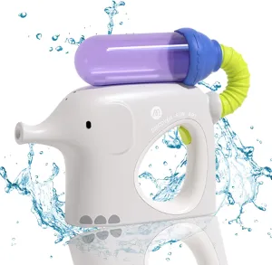 Mideer Elephant Water Gun for Kids, Electric Powerful Water Squirt Gun with 200 Blasters, Transparent Automatic Water Guns IPX7 Waterproof, Continuous Water Blaster Beach Pool Toys for Kids (Blue)