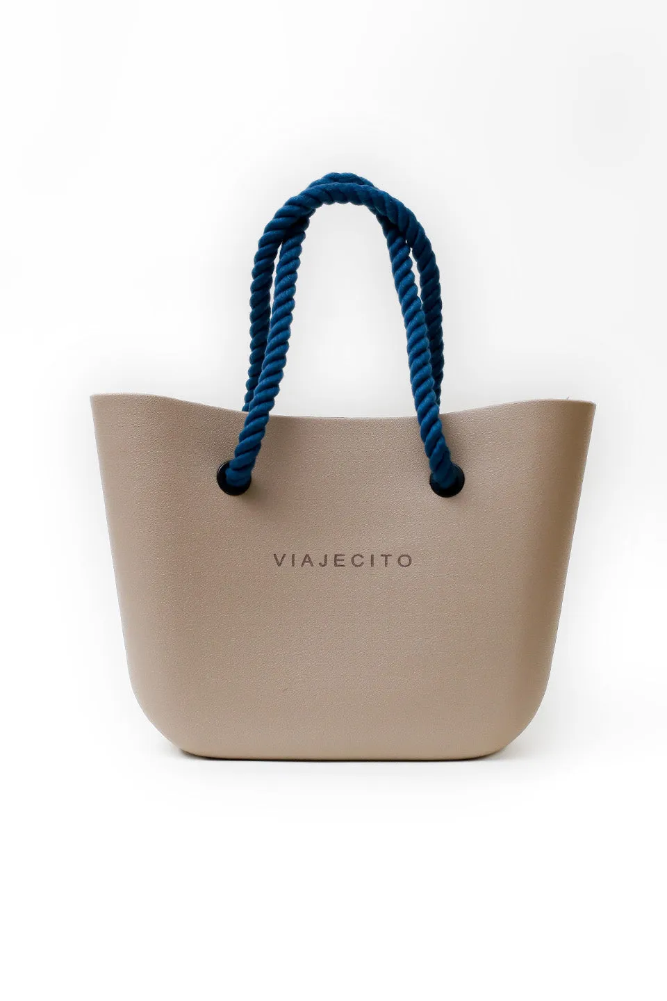 Midi Beach Tote Set - Fog with Natual Lining
