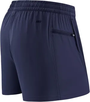 MIER Men's 3 Inch Athletic Running Shorts with Brief Liner Quick Dry Gym Active Workout Lined Shorts with Zipper Pocket