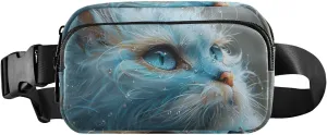 Mini Belt Bag Waist Packs Waist Pouch Crossbody Bags Persian Cat for Workout Running Travelling Hiking