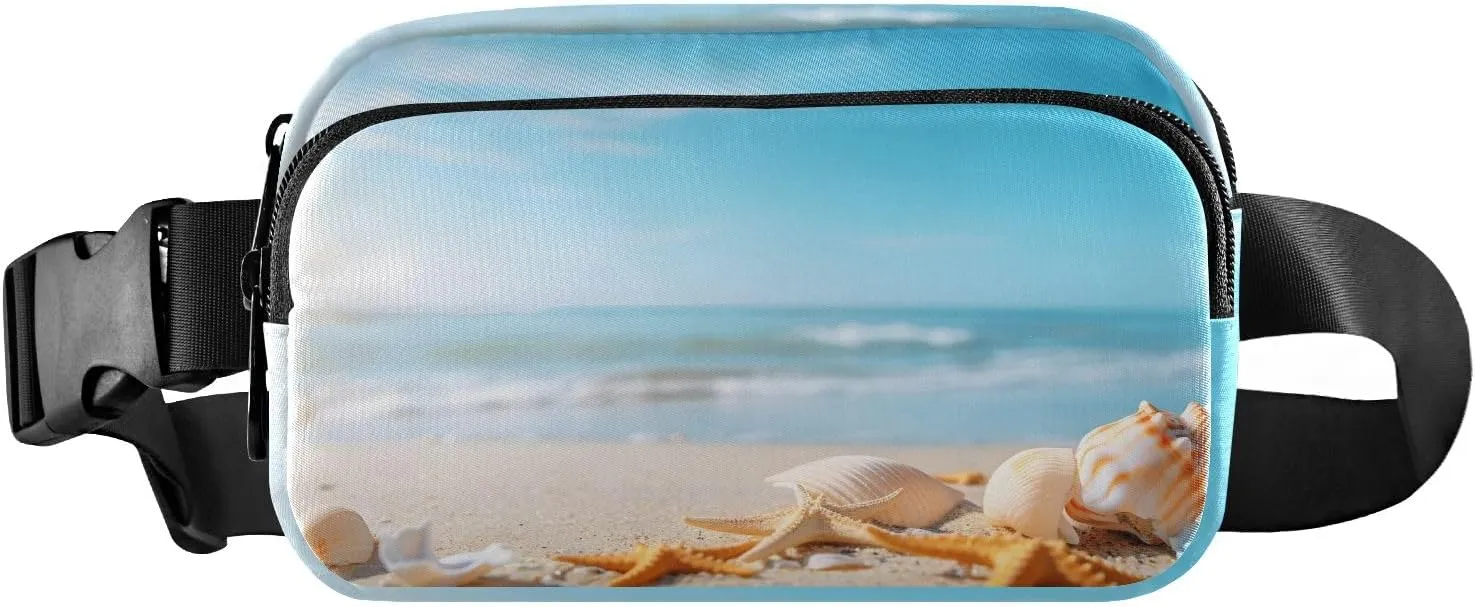 Mini Belt Bag Waist Packs Waist Pouch Crossbody Bags Shells Beaches Seashores for Workout Running Travelling Hiking
