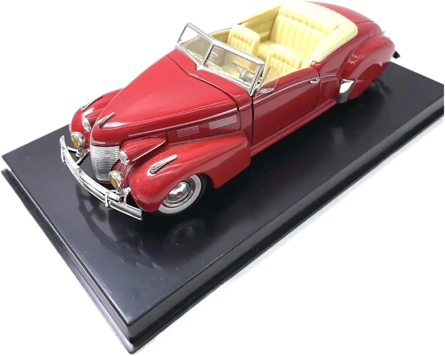 Mini Cars Replica 1:32 for Cadill Signature 1940 Famous Classic Car Alloy Hobby Collection Convertible Sedan Ornaments Race Car Birthday Party Decorations
