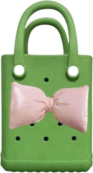 Mini Rubber tote bag, Rubber Beach Tote, Lightweight Washable Tote for Beach Pool Travel