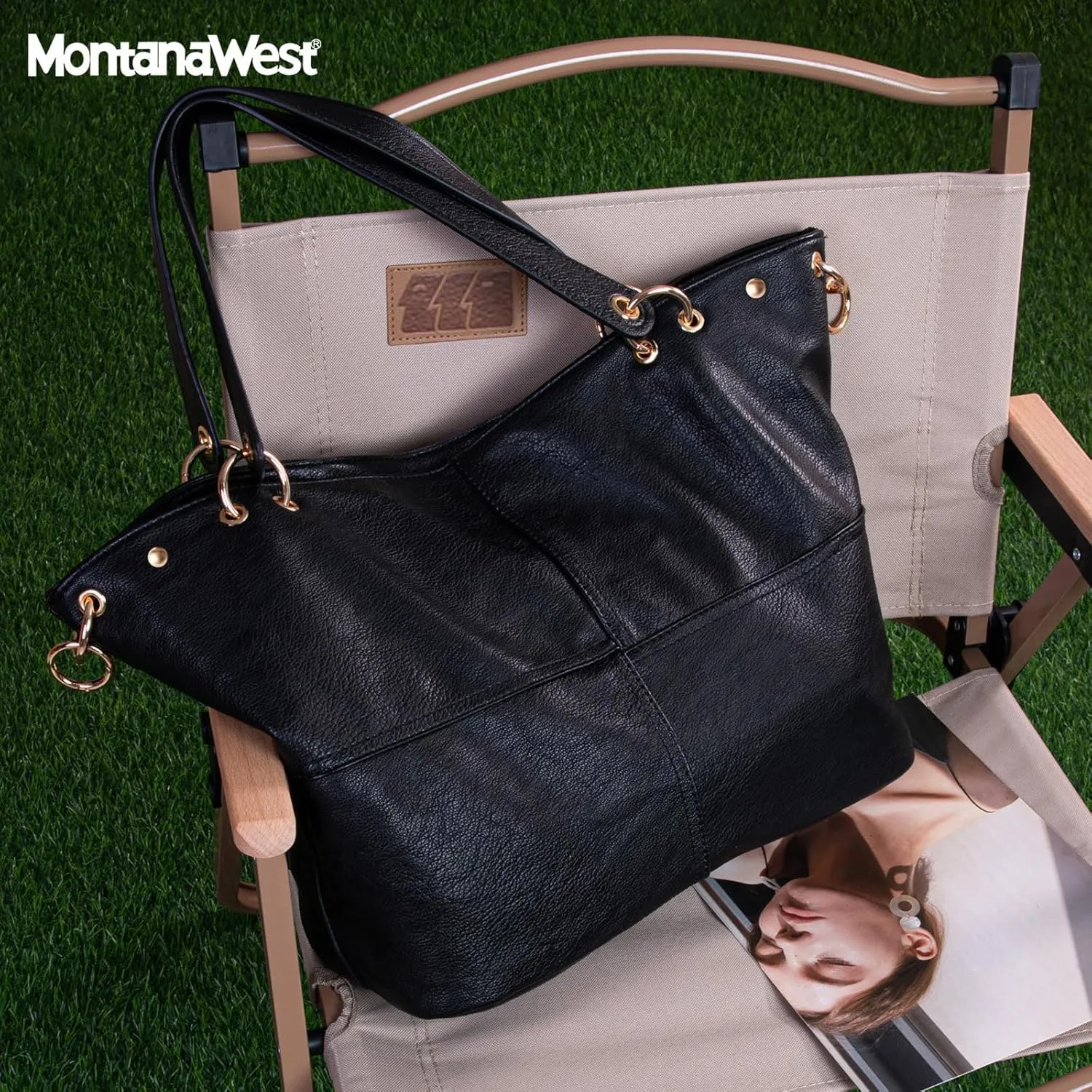 Montana West Tote Bag for Women Hobo Handbag Shoulder Top-handle Purses