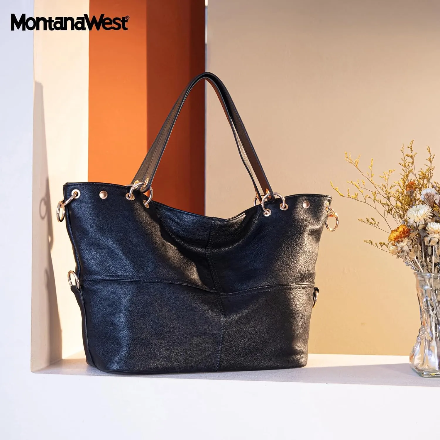 Montana West Tote Bag for Women Hobo Handbag Shoulder Top-handle Purses