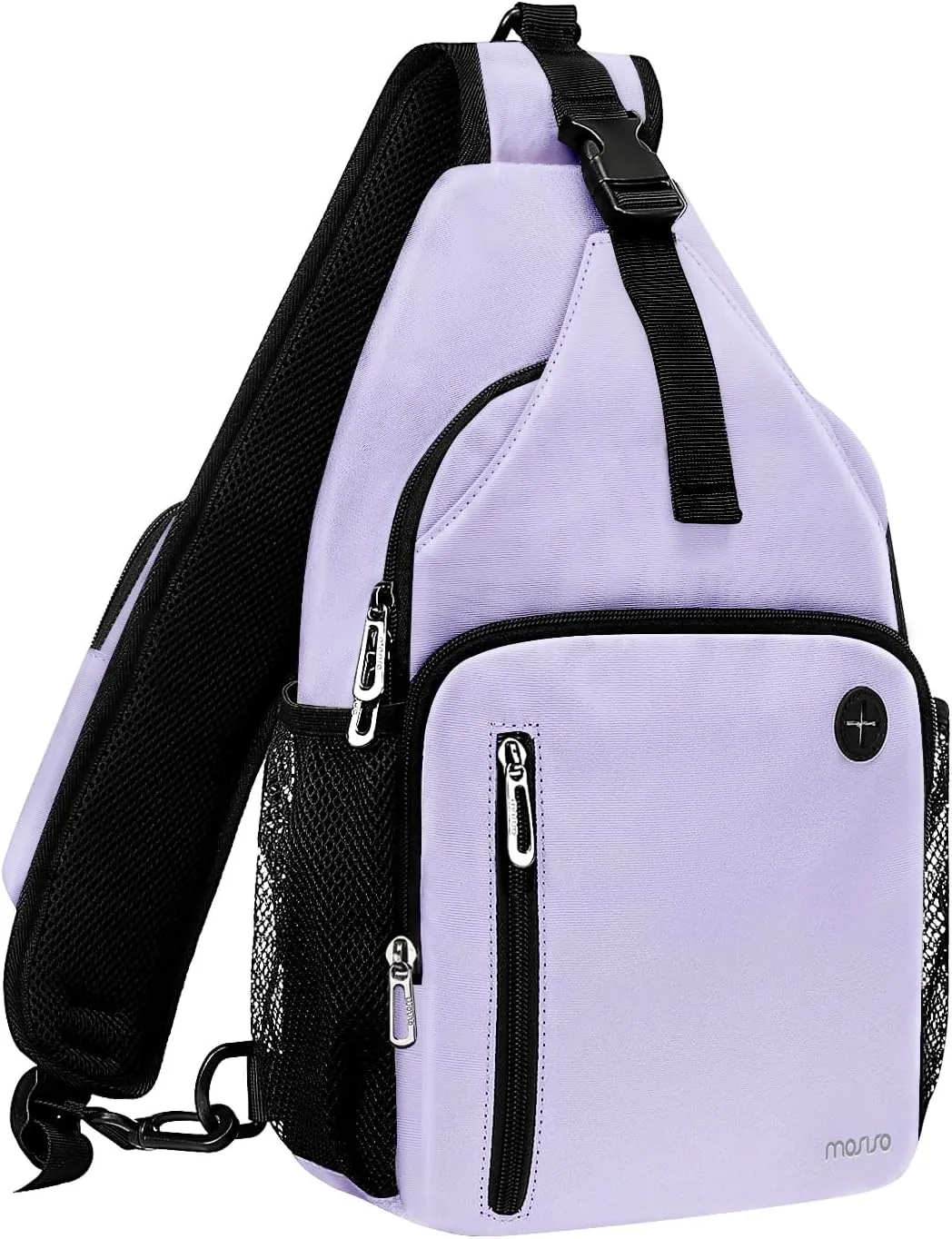 MOSISO Sling Backpack Bag, Crossbody Shoulder Bag Travel Hiking Daypack Chest Bag with Front Square Pocket&USB Charging Port