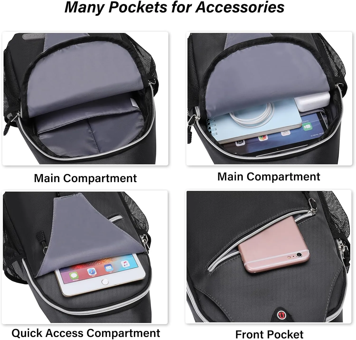 MOSISO Sling Backpack, Multipurpose Crossbody Shoulder Bag Travel Hiking Daypack