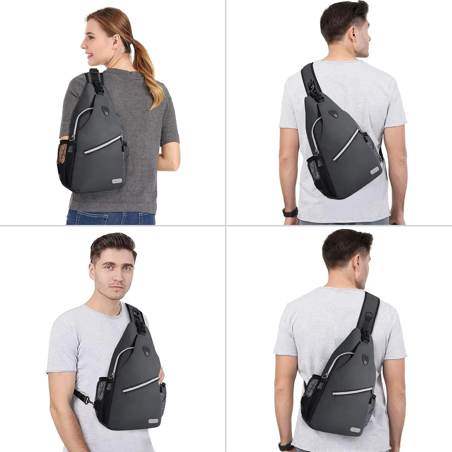 MOSISO Sling Backpack, Multipurpose Crossbody Shoulder Bag Travel Hiking Daypack
