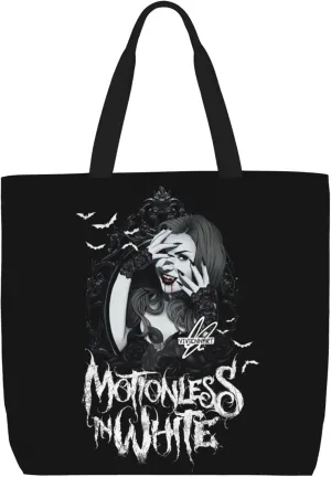 Motionless Rock In White Tote Bag for Women Lightweight Large Tote Bag Shoulder Bag Handbag for Travel Work Gym, Black
