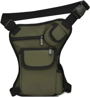 Multi-Pocket Nylon Drop Leg Bag Thigh Hip Bum Beltleg Fanny Pack Waist Travel Riding Motorcycle Shoulder Crossbody Bags (Color : C) (D)