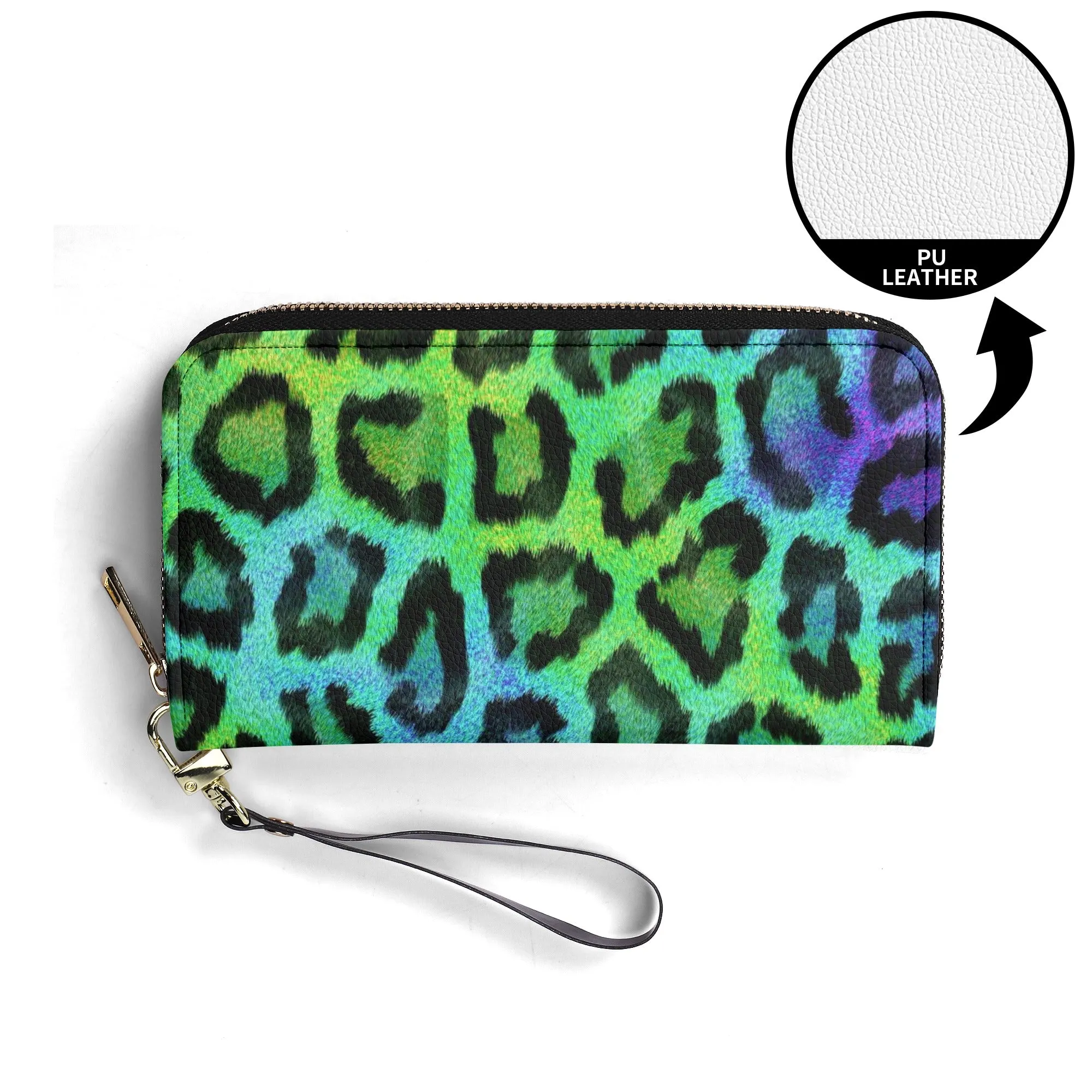 Multicolored Leopard Print PU Leather Wallet