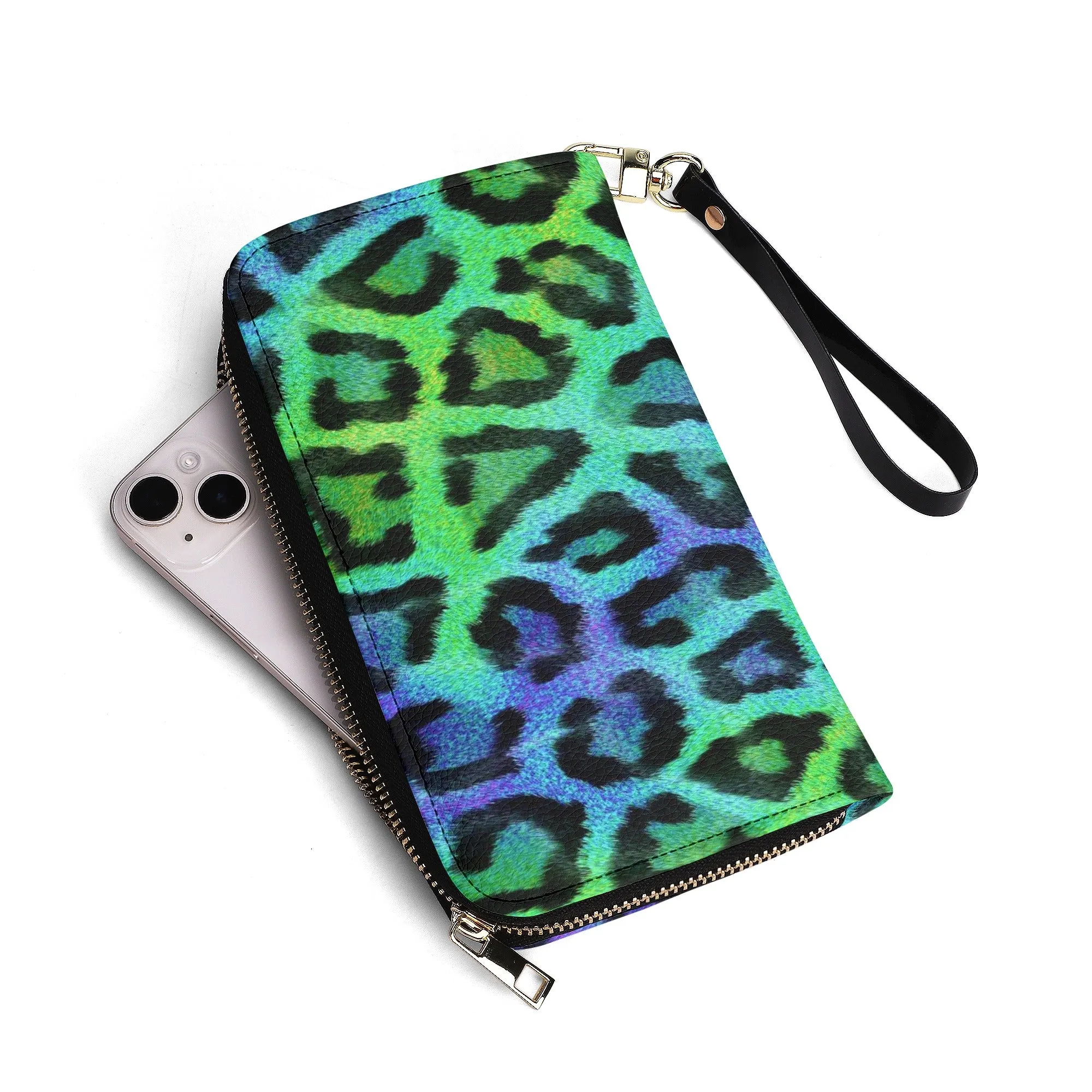 Multicolored Leopard Print PU Leather Wallet