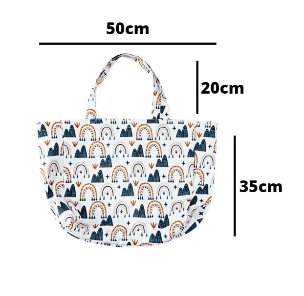 Multifunctional mum tote bag / nappy bag in BOHEMIA