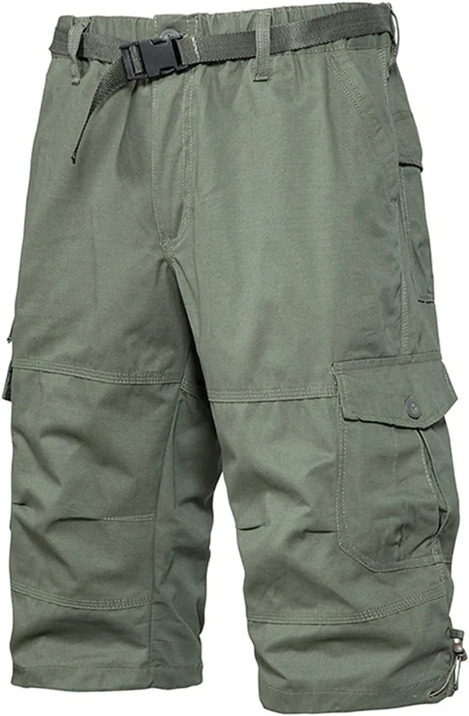 Muscularfit Cargo Shorts for Men Relaxed Fit Big and Tall Multi Pockets Solid Tooling Shorts Summer Fashion Athletic Shorts