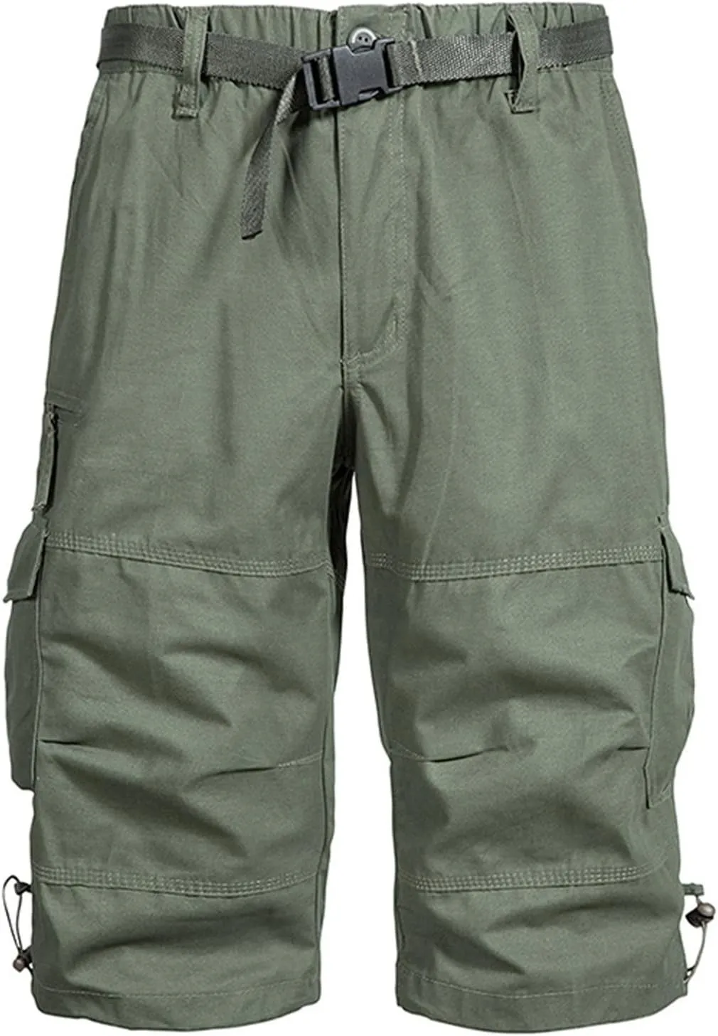 Muscularfit Cargo Shorts for Men Relaxed Fit Big and Tall Multi Pockets Solid Tooling Shorts Summer Fashion Athletic Shorts