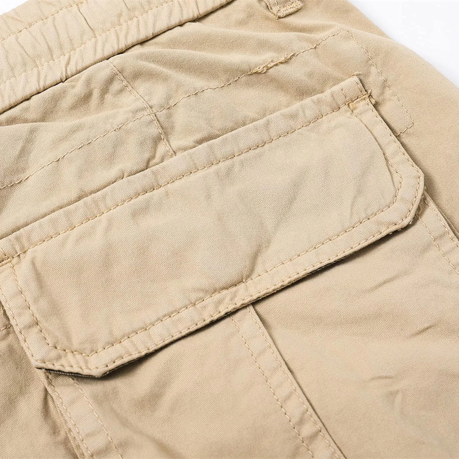 Muscularfit Cotton Shorts Men Big and Tall Athletic Gym Cargo Shorts Drawstring Elastic Waist Summer Beach Tooling Shorts