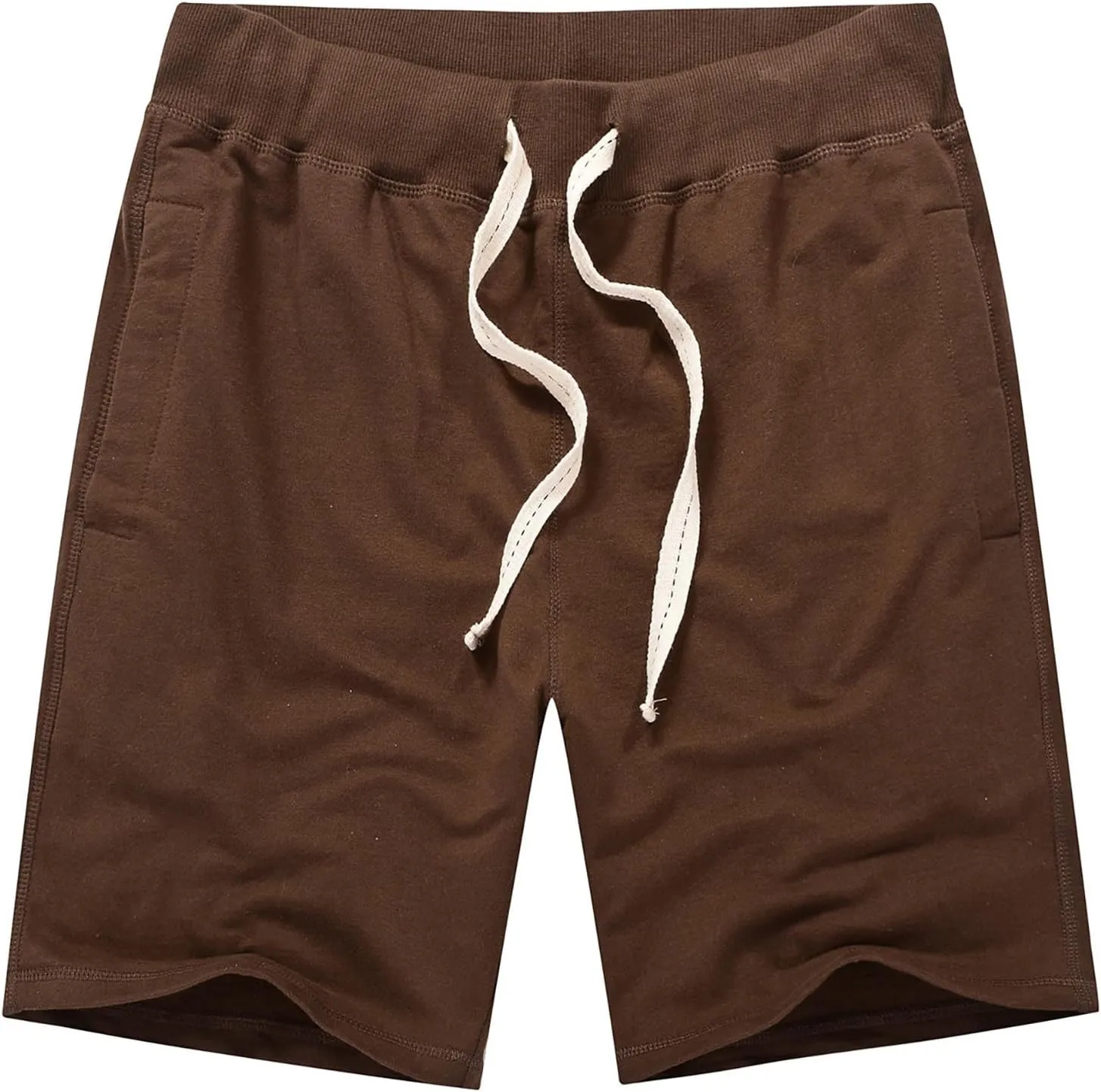 Muscularfit Mens Shorts Casual Stretch Cotton Drawstring Shorts Loose Fit Zipper Pockets Athletic Shorts Summer Beach Shorts