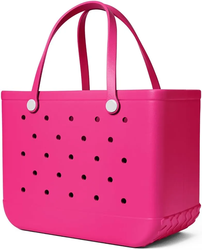 MyBeachBag Extra Large Rubber Tote Bag for Women & Men, Waterproof Lightweight Travel Beach Bag for Boat, Pool & Groceries