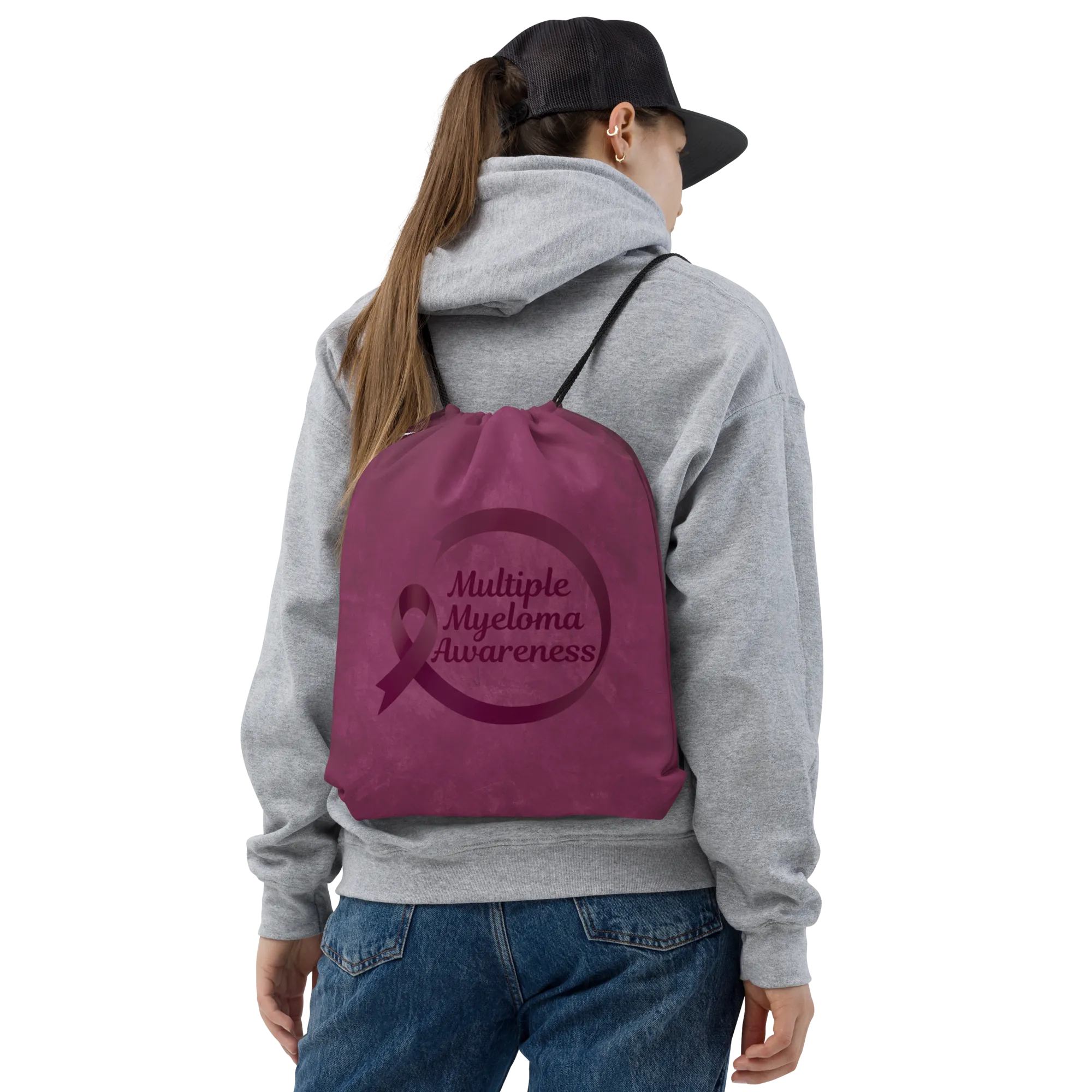 Myeloma Awareness Drawstring bag