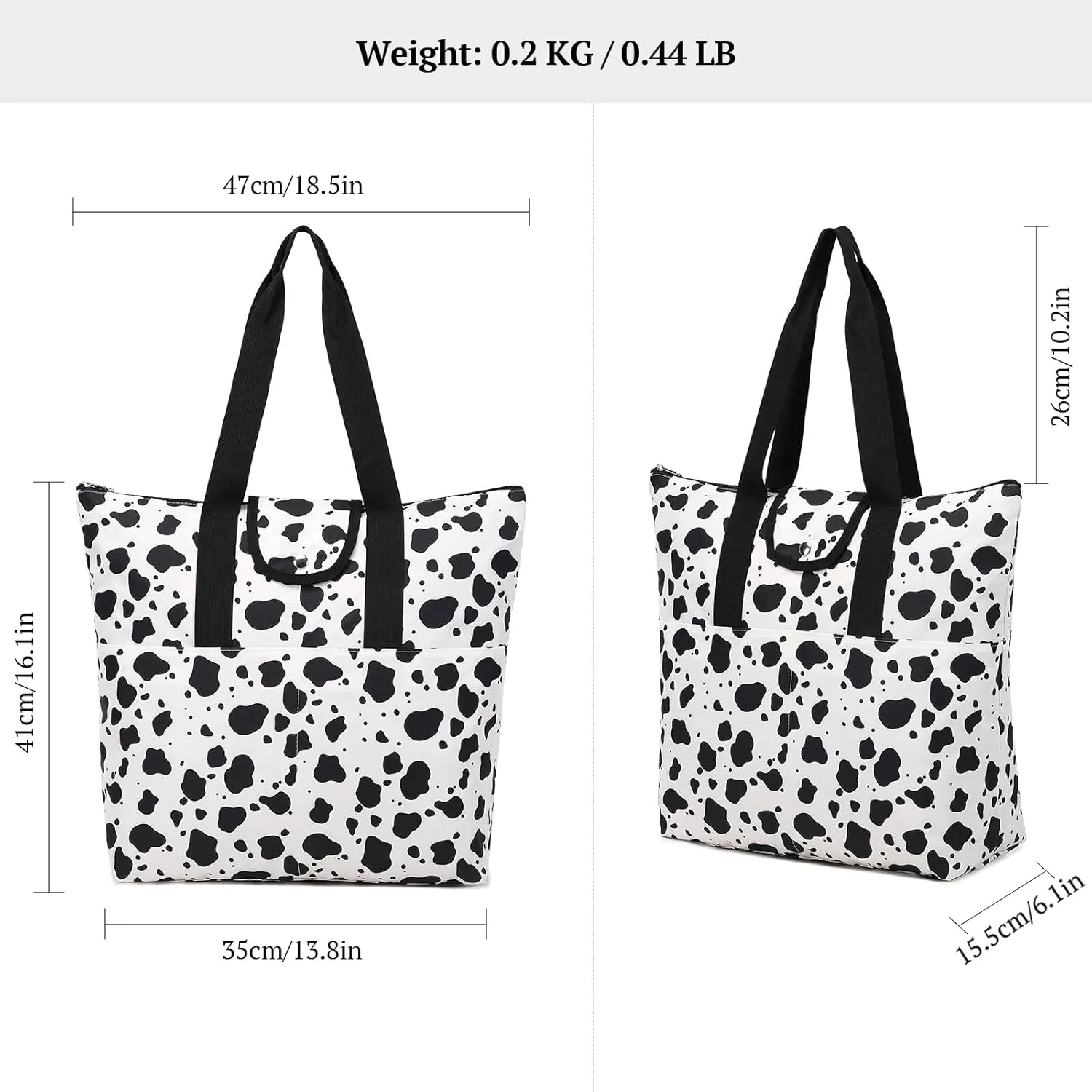 mygreen Foldable Work Tote Bags For Women Large Tote Travel Bag, Nurse Bag, Teacher Bag, Mom Bag