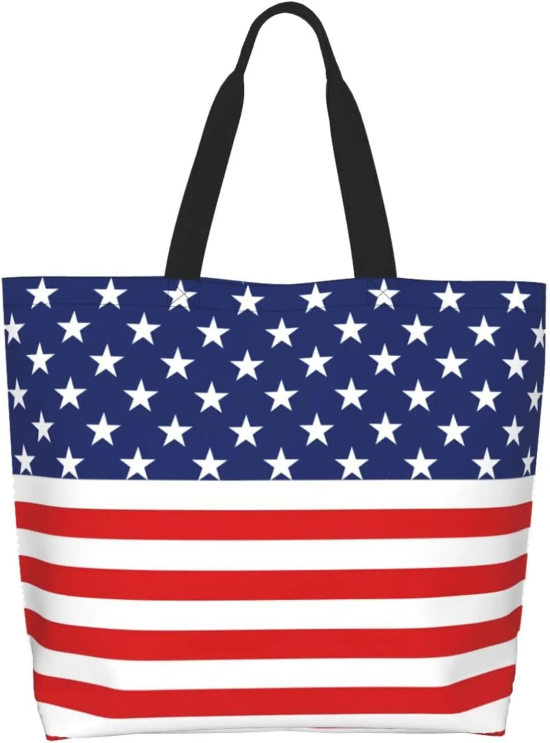 National Flag Tote Bag For Women Men, Extra Large Shoulder Tote Bag For Beach Travel Gym Grocery Shopping