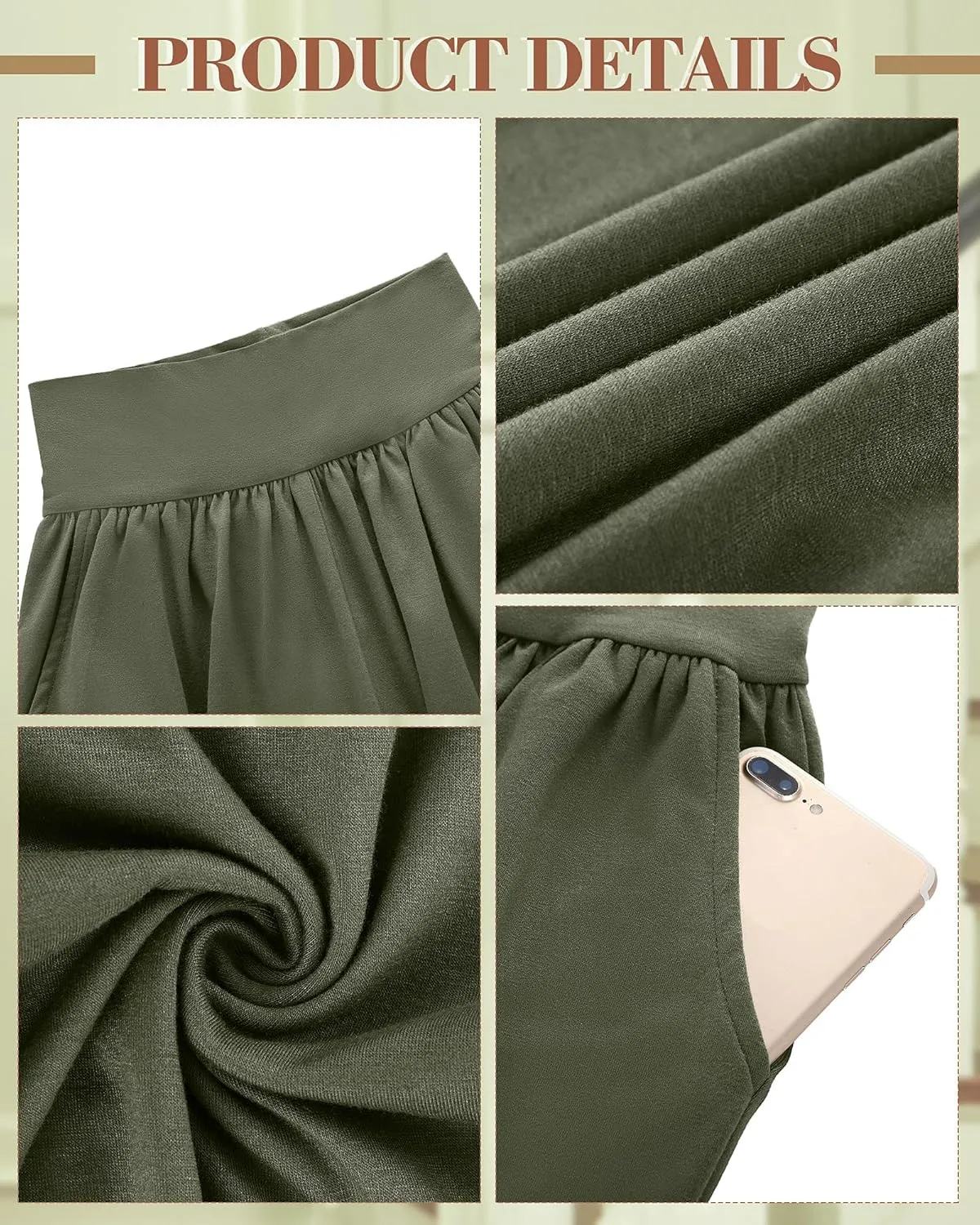 Neer 3 Pcs Women's Wide Leg Yoga Pant Comfy Loose High Waist Lounge Waist Lounge Casual Athletic Workout Joggers Apparel