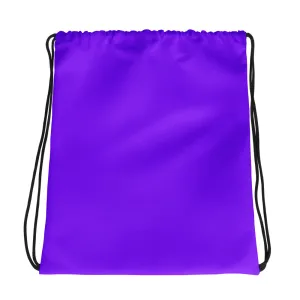 Neon Purple Drawstring Bag