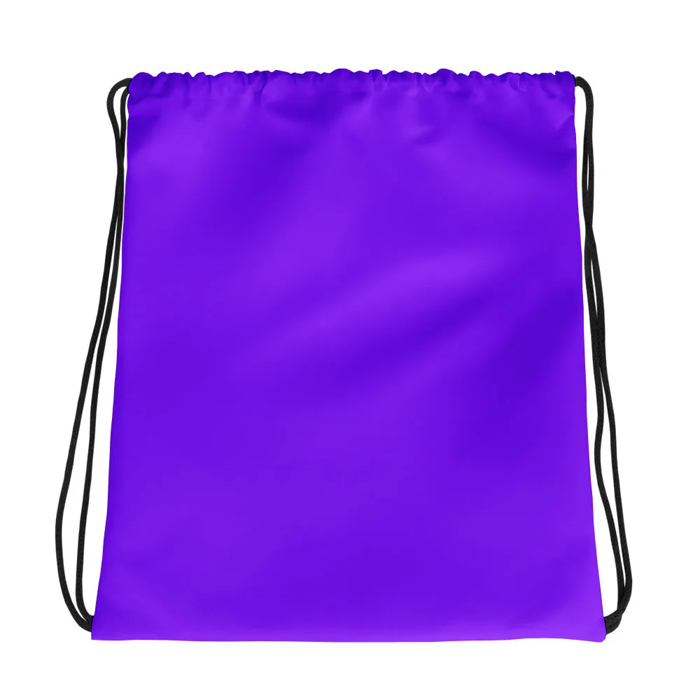 Neon Purple Drawstring Bag
