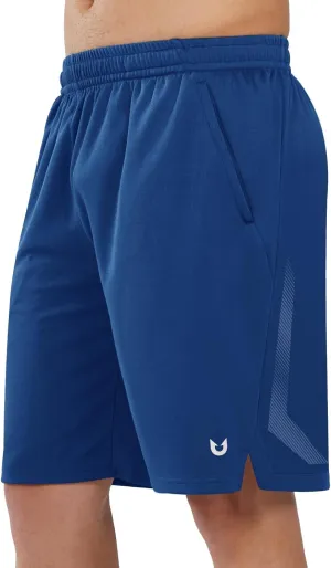 NORTHYARD Men's 10" Athletic Basketball Shorts with Zipper Pockets Quick Dry Lightweight Running Workout Gym Tennis Shorts
