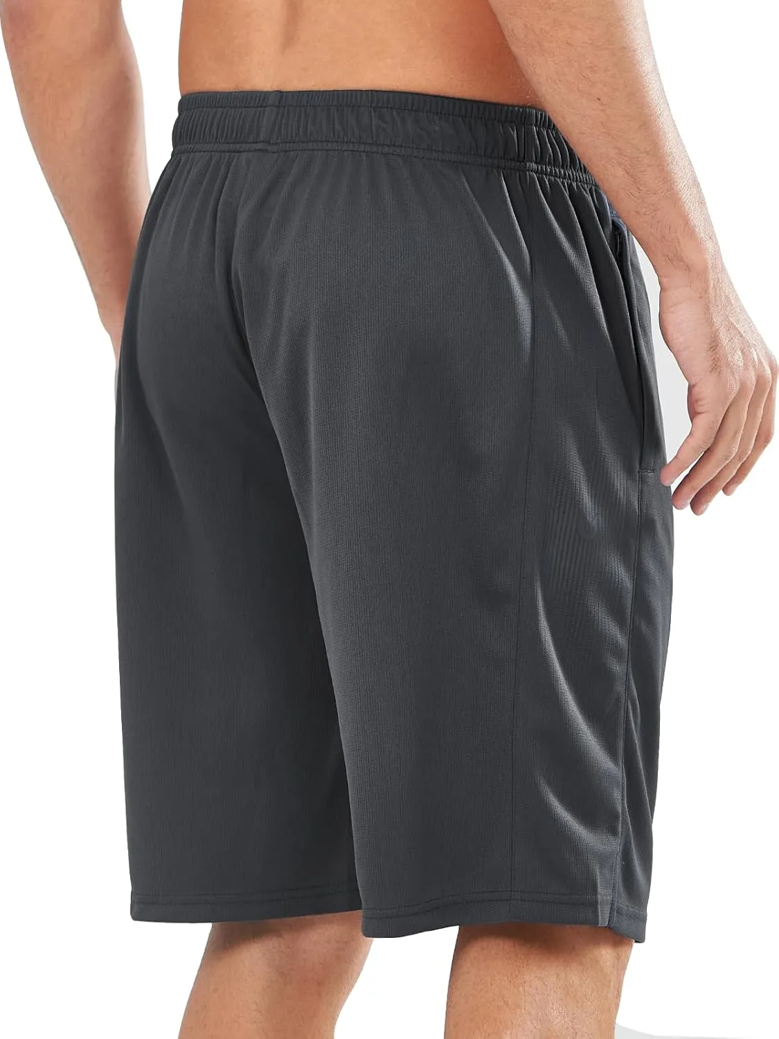 NORTHYARD Men's 10" Athletic Shorts Basketball Workout Gym Lightweight Quick Dry Shorts with Mesh & Zip Pockets