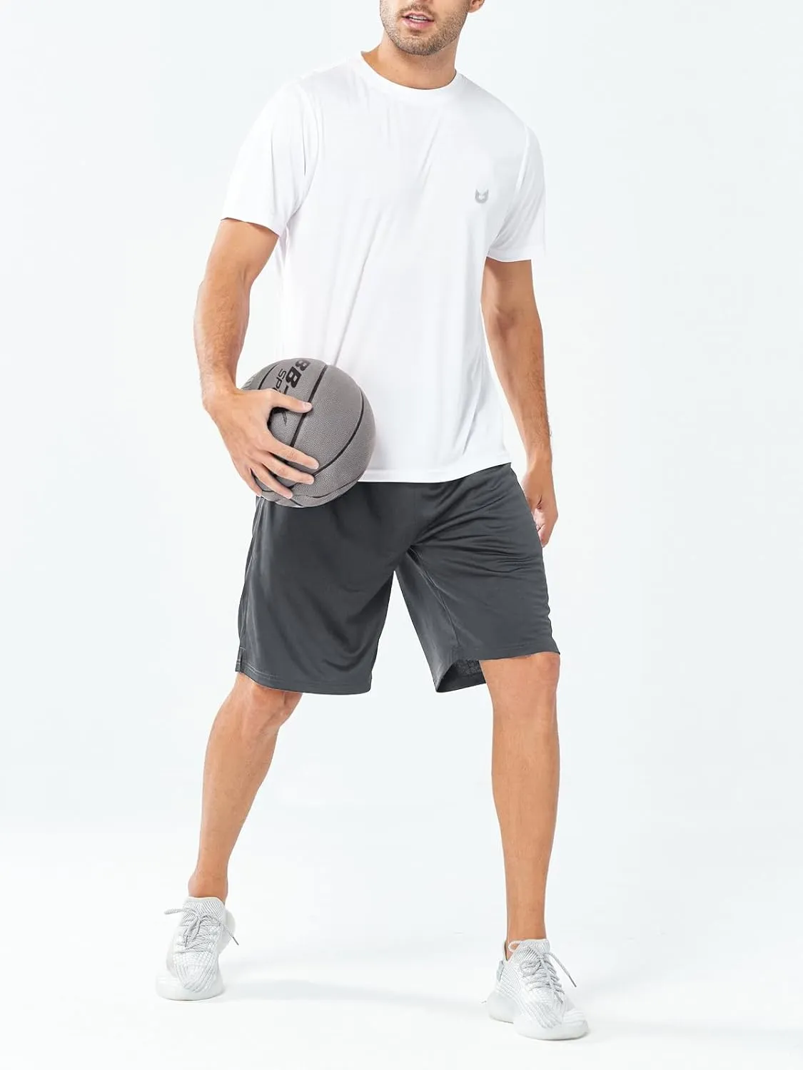 NORTHYARD Men's 10" Athletic Shorts Basketball Workout Gym Lightweight Quick Dry Shorts with Mesh & Zip Pockets