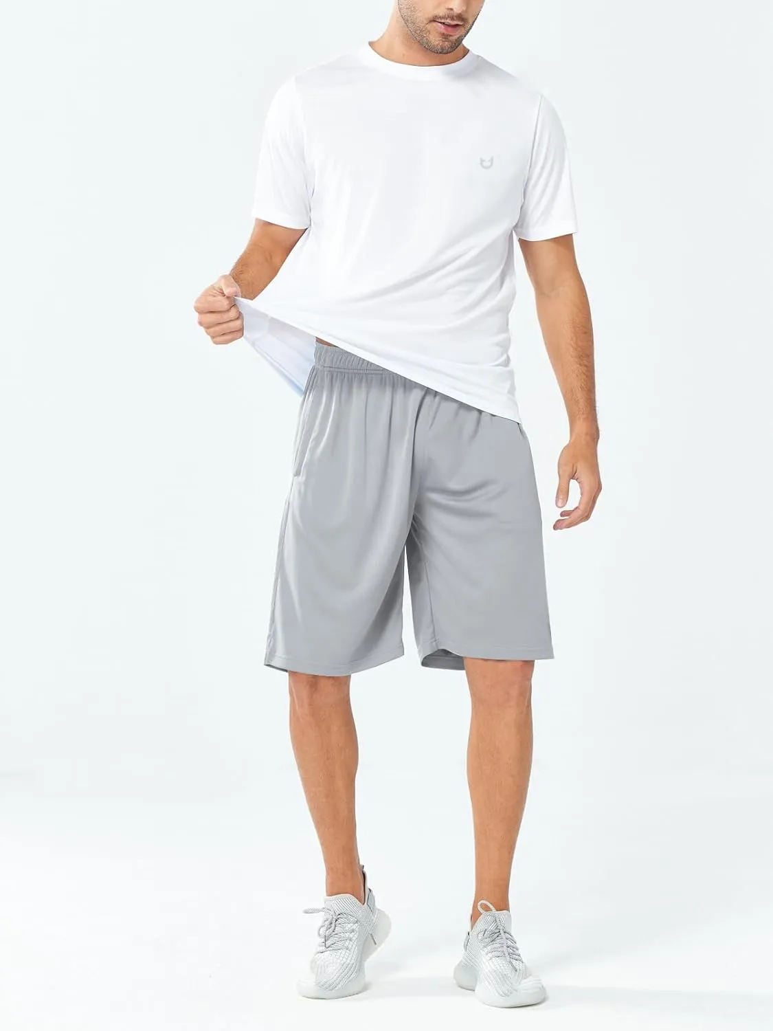 NORTHYARD Men's 10" Athletic Shorts Basketball Workout Gym Lightweight Quick Dry Shorts with Mesh & Zip Pockets