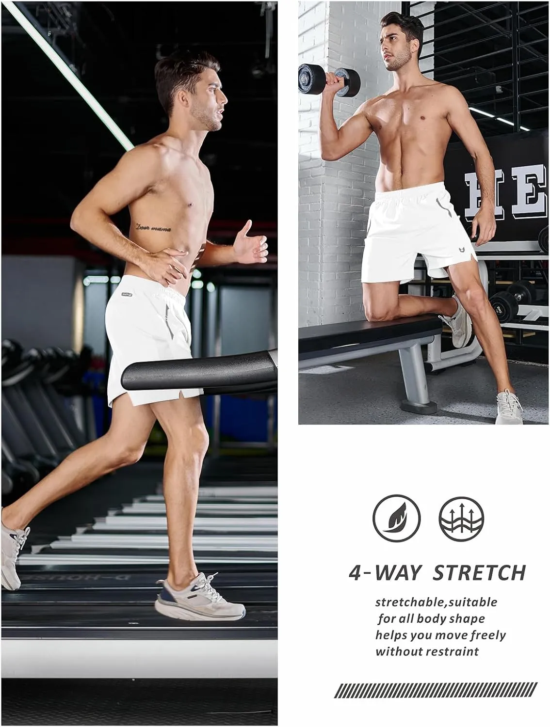 NORTHYARD Men's Running Athletic Shorts 5"/ 7"/ 9" Workout Gym Short Tennis Quick Dry Active Sport Hiking Basketball