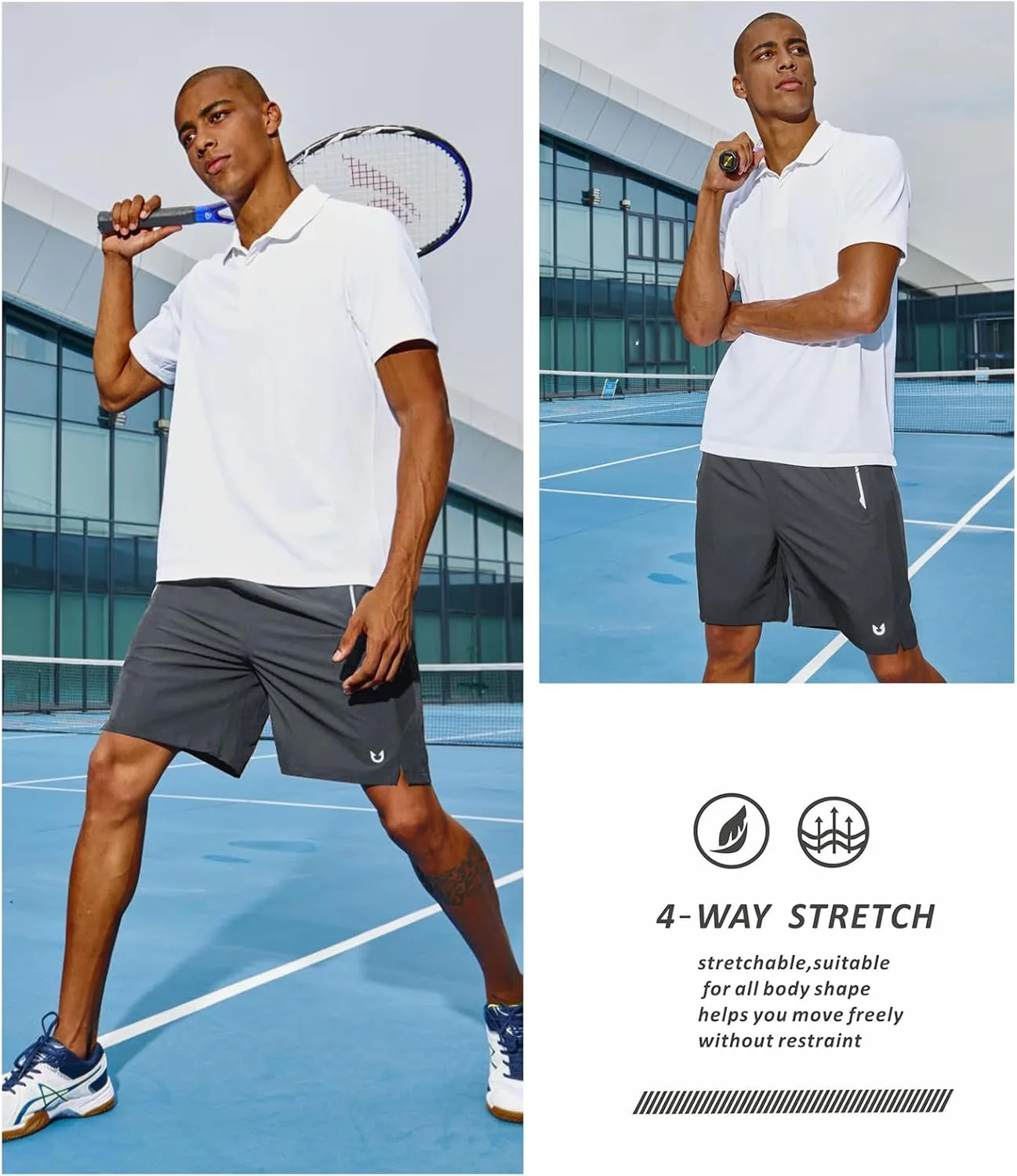 NORTHYARD Men's Running Athletic Shorts 5"/ 7"/ 9" Workout Gym Short Tennis Quick Dry Active Sport Hiking Basketball