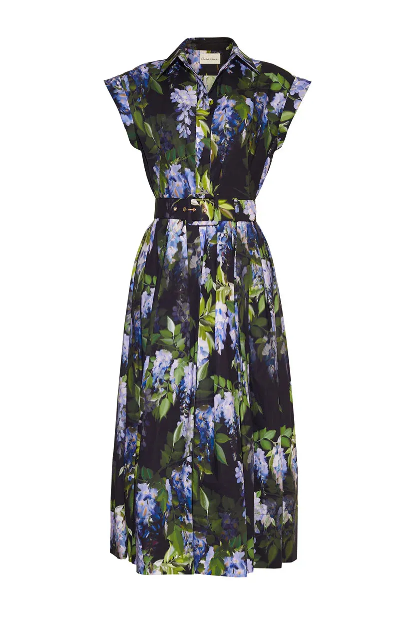 Octavia Dress - Wisteria Black
