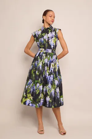 Octavia Dress - Wisteria Black