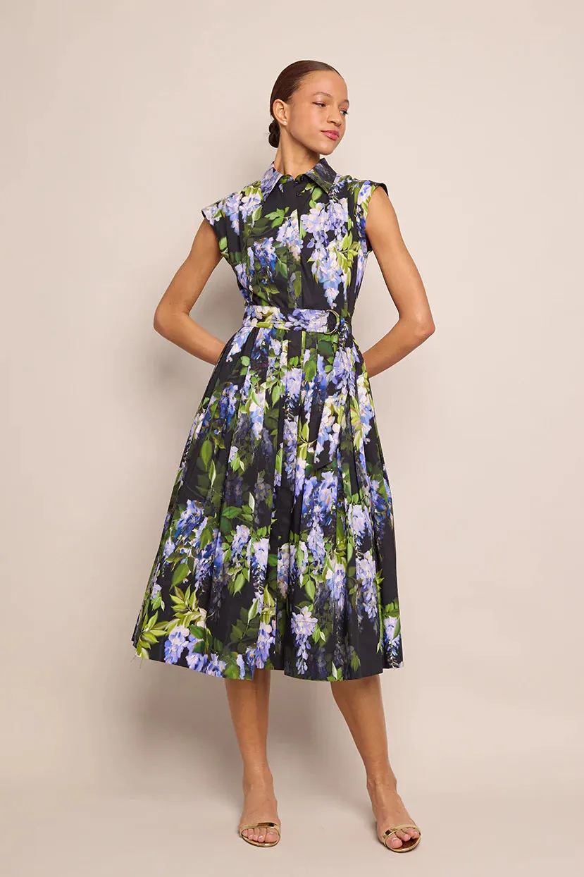 Octavia Dress - Wisteria Black