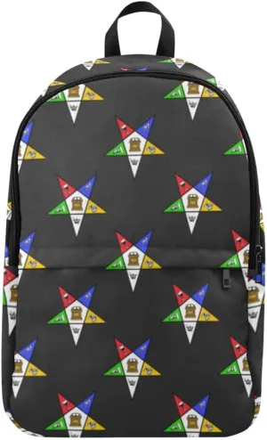 OES Backpack Order of Eastern Star Print Travel Backpack, suitable for travel trips, sessions, business or for work, Large Adult Size