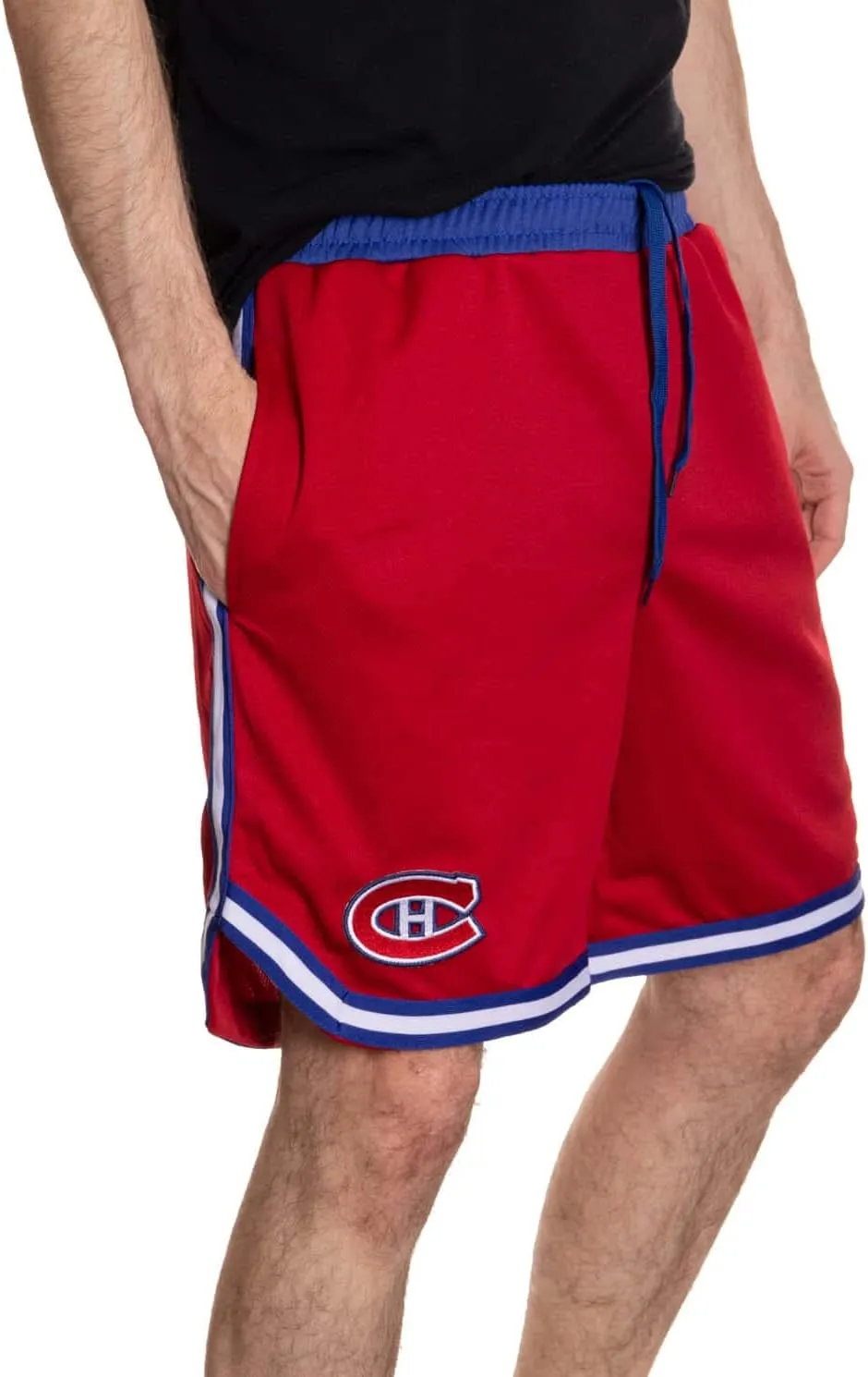 Officially Licensed NHL Men's 2 Tone Air Mesh Shorts Lined with Pockets