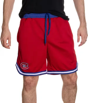 Officially Licensed NHL Men's 2 Tone Air Mesh Shorts Lined with Pockets