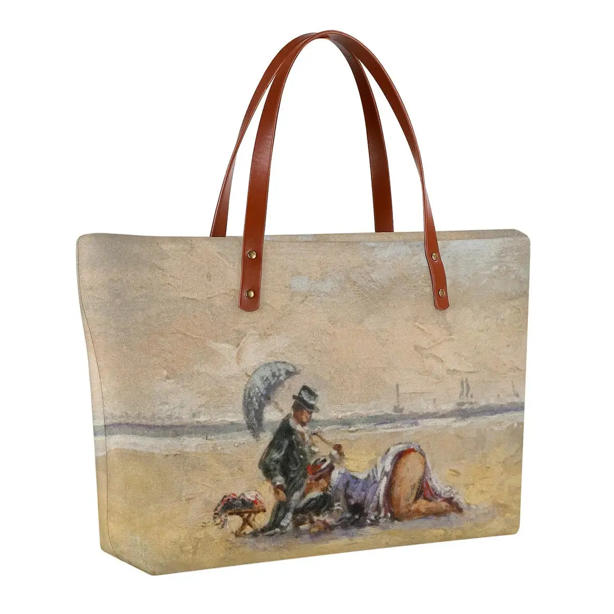 On The Beach By Paulette Bardy Tote Bag